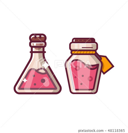 Potion Magic Bottles Fantasy Icon Potion Magic Bottles Fantasy Icon 48118365