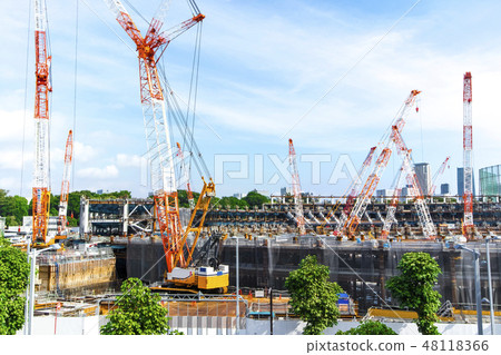 Large scale construction site 48118366