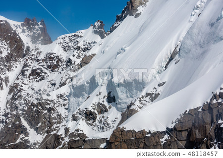 Mont Blanc mountain massif view  48118457