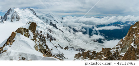 Mont Blanc mountain massif view  48118462