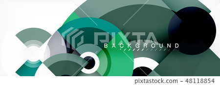 Modern circle background 48118854