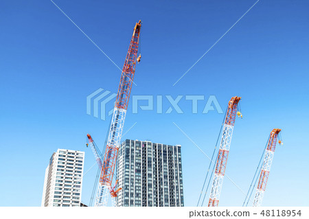 Construction site of condominium / building 48118954