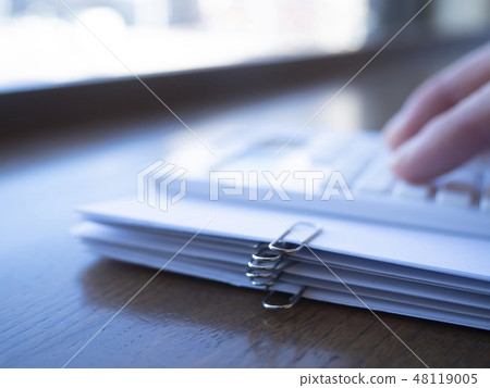Business image · document · calculator Business image · document · calculator 48119005