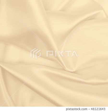 Smooth elegant golden silk or satin luxury cloth Smooth elegant golden silk or satin luxury cloth 48121643