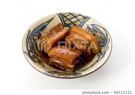 沖繩筏子（煮熟的五花肉）的當地美食 48122111