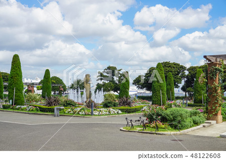橫濱山下公園在夏天 橫濱山下公園在夏天 48122608