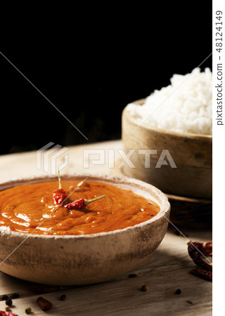 chicken korma curry and rice chicken korma curry and rice 48124149