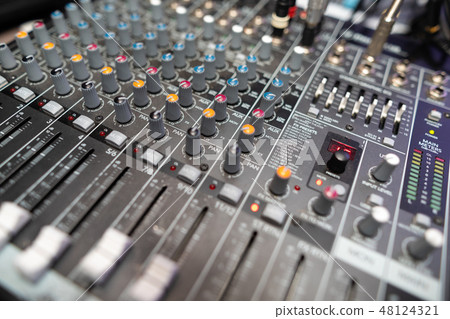 close-up equipment at the disco in the club 48124321