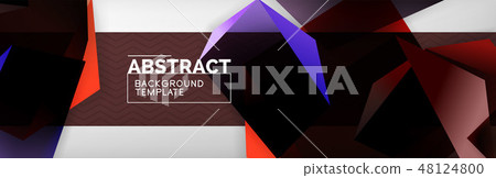 Triangular 3d geometric shapes composition, abstract background Triangular 3d geometric shapes composition, abstract background 48124800