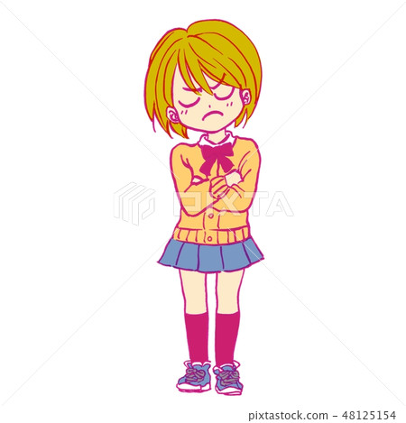 [School girl spirit] Uniform worries pop color colorful pink magenta pop 48125154
