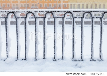 Griboyedov Canal, black forged fence 48125446