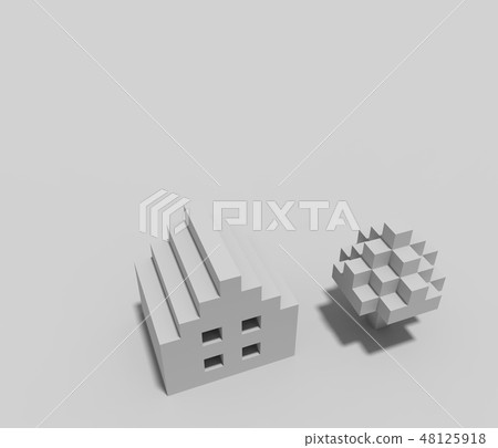 Paper craft style My home image Paper craft style My home image 48125918