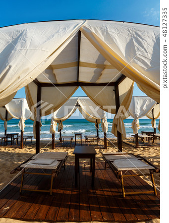 Morning sandy beach, Puglia, Italy Morning sandy beach, Puglia, Italy 48127335