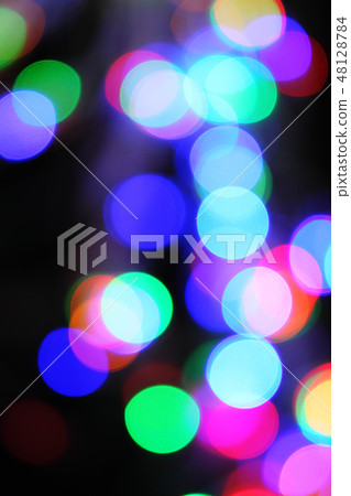 Bokeh lights on black Bokeh lights on black 48128784