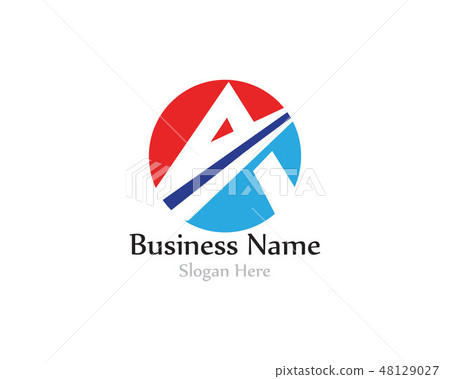A letter logo with swoosh vector 48129027