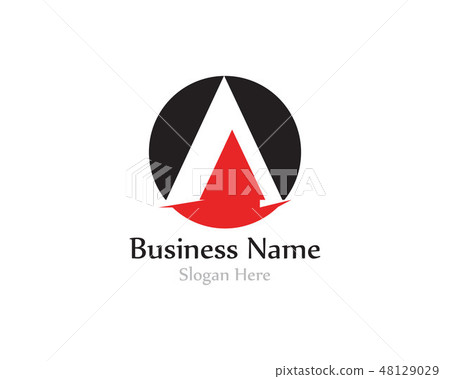 A letter logo with swoosh vector 48129029