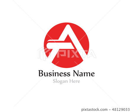 A letter logo with swoosh vector 48129033