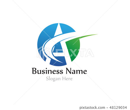 A letter logo with swoosh vector 48129034