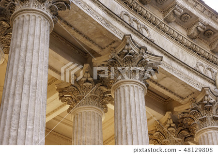 Vintage Old Justice Courthouse Column Vintage Old Justice Courthouse Column 48129808