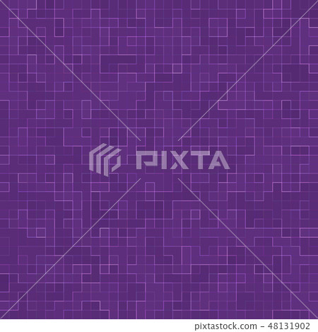 Bright purple square mosaic for textural background. 48131902