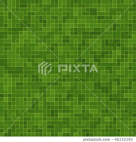 Abstract bright green square pixel tile mosaic wall background and texture. Abstract bright green square pixel tile mosaic wall background and texture. 48132293