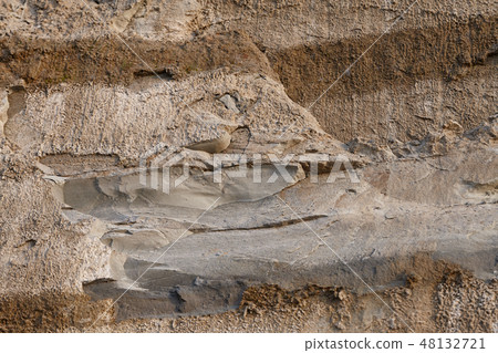 Cliff rock texture close up view 48132721