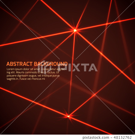 Abstract vector technology background with security red laser beams Abstract vector technology background with security red laser beams 48132762