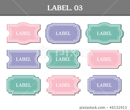 Label Icon - Stock Illustration [48132913] - PIXTA