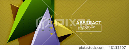 Abstract background, colorful minimal abstract triangle composition Abstract background, colorful minimal abstract triangle composition 48133207