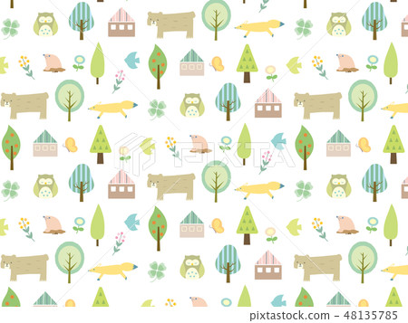 Scandinavian spring pattern 1 48135785