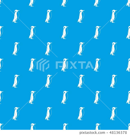 Penguin pattern vector seamless blue Penguin pattern vector seamless blue 48136378
