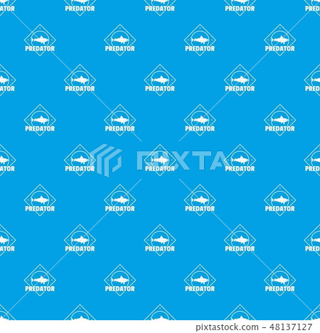 Predator ocean pattern vector seamless blue - Stock Illustration ...