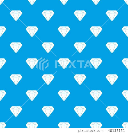 Diamond pattern vector seamless blue 48137151