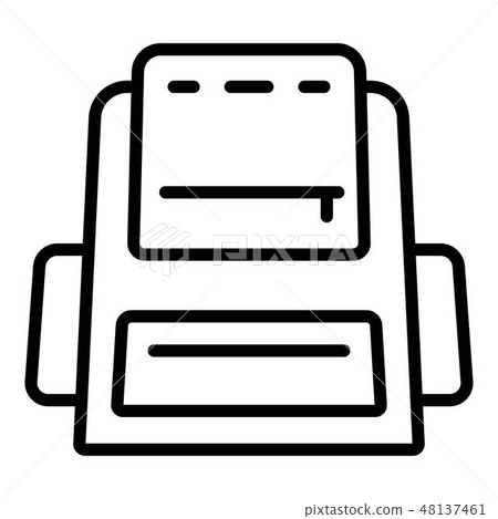 Modern backpack icon, outline style Modern backpack icon, outline style 48137461