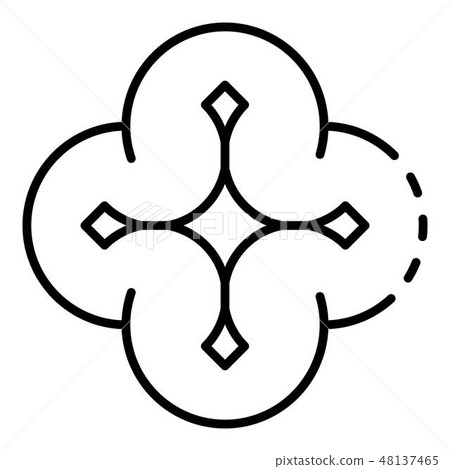 Flying drone icon, outline style Flying drone icon, outline style 48137465