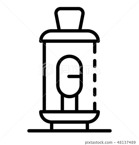 Electronic cigarette cartridge icon, outline style Electronic cigarette cartridge icon, outline style 48137489