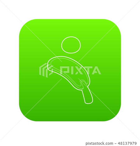 Tennis icon green vector Tennis icon green vector 48137979