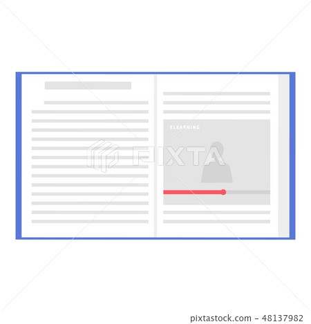 Book elearning icon, flat style Book elearning icon, flat style 48137982