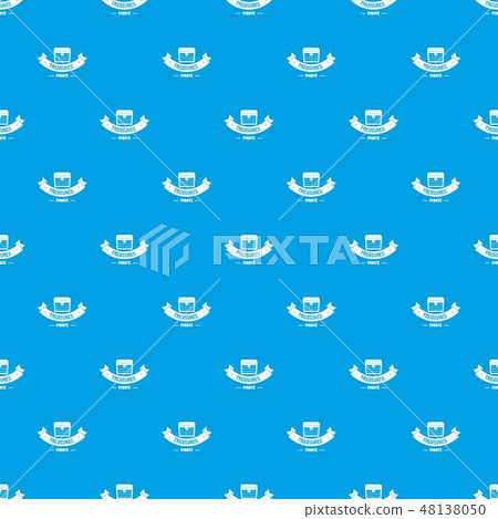 Treasure pattern vector seamless blue Treasure pattern vector seamless blue 48138050