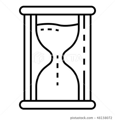 Hourglass icon, outline style Hourglass icon, outline style 48138072