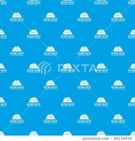 Nature water pattern vector seamless blue - Stock Illustration ...