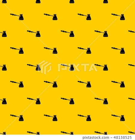 Coffee cezve pattern vector Coffee cezve pattern vector 48138525