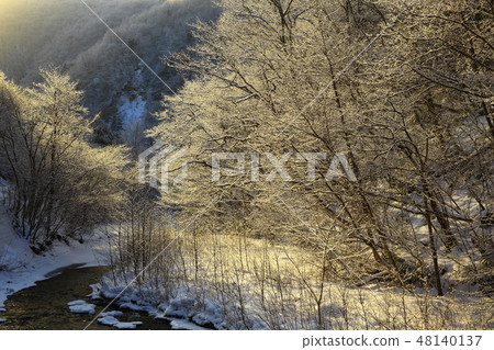 Kutaragumagawa Stream in winter Kutaragumagawa Stream in winter 48140137