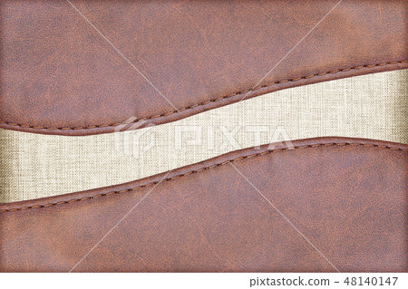 leather textured with fabric background 48140147