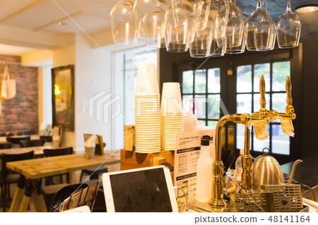 Cafe shop restaurant eating restaurant cafe bar 48141164