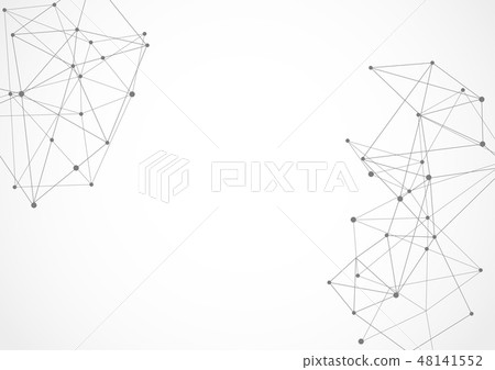 Abstract geometric connecting dots and lines - Stock Illustration ...