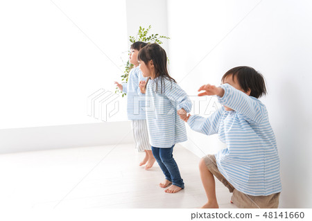 Children enjoying kindergarten Children enjoying kindergarten 48141660