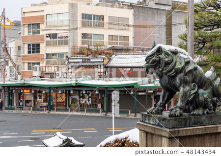 Under Gion stone stairway 48143434