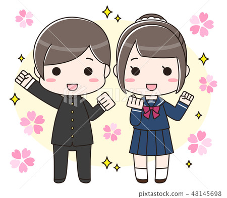 Motivated student (cherry blossoms) 48145698