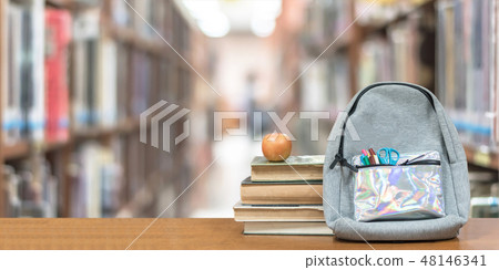 Back to school concept with school books textbooks Back to school concept with school books textbooks 48146341